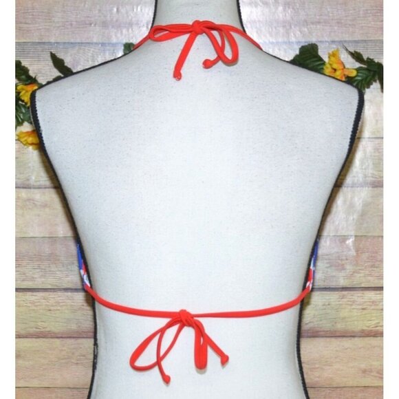 Xhilaration 2 Piece Reversible String Bikini Size L American Flag Patriotic Sexy - Picture 8 of 14